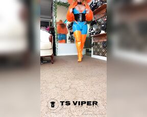 Ts Viper aka tsviper OnlyFans - New catsuit , new boots , boot worshiping tip your mistress