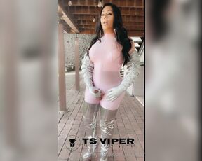 Ts Viper aka tsviper OnlyFans - Plastic Bimbo Cumshot, check it out, i had fun on this one, the catsuit is like