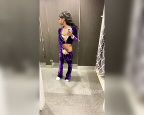 Miss Diamond aka therealtsdiamond OnlyFans - Cum Clean Up The Mess I Just Made In The Bathroom