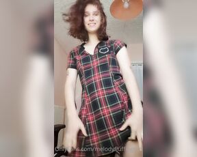 MelodyFluffington aka melodyfluffington OnlyFans - Nothing special, just a short clip of me masturbating and cumming then licking some