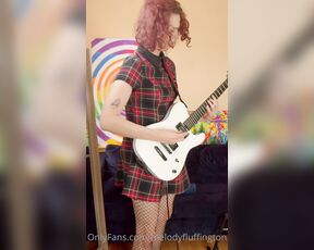 MelodyFluffington aka melodyfluffington OnlyFans - Playing an original metal piece that I have written