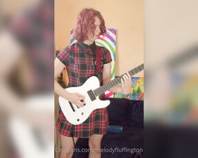 MelodyFluffington aka melodyfluffington OnlyFans - Playing an original metal piece that I have written