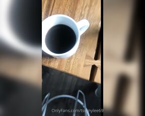 Emy Lee aka Tsemylee69 OnlyFans - This is how I make coffee for my guest , black with extra milk