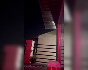 HugeDream aka officialhugedream OnlyFans - I painted my balcony yesterday when I got off work and decided to make a video