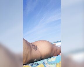 HugeDream aka officialhugedream OnlyFans - OK this is after getting on the beach I had to lay down and get