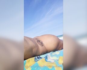 HugeDream aka officialhugedream OnlyFans - OK this is after getting on the beach I had to lay down and get