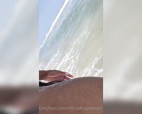 HugeDream aka officialhugedream OnlyFans - More of me on the nude beach, Enjoying the sun