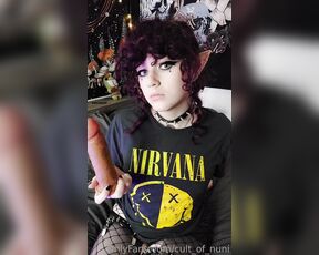 NuniCult aka cult_of_nuni OnlyFans - I love gagging on this thick dildo