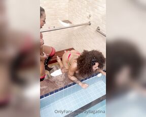 TS Aylla Gattina aka ayllagatina OnlyFans - Fucking this hot bitch by the pool is delicious!