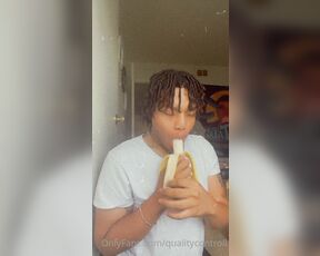 Tingz aka qualitycontroll OnlyFans - Why is this me everything I get a banana , I just be wanting to see