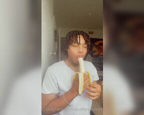 Tingz aka qualitycontroll OnlyFans - Why is this me everything I get a banana , I just be wanting to see