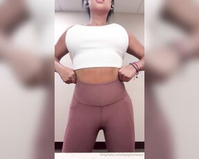 TS JANE Babylonheaux aka babylonheaux OnlyFans - Mean tuck and gym progress