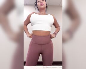 TS JANE Babylonheaux aka babylonheaux OnlyFans - Mean tuck and gym progress