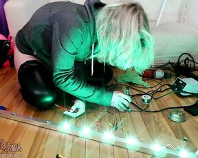 Julia Jane aka realjuliajane OnlyFans - Some recordings from my super long LED light building show, in case you are wondering wtf