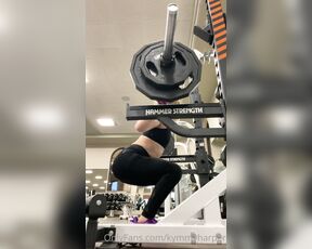 Kymmy Harper aka Kymmyharper OnlyFans - Workout videos!!! Box jumps and squats watch my ass cheeks and muscles push weight and do work 8