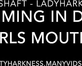 Ladyharkness aka ladyharknessxxx OnlyFans - Cumming into Rebecca and Sophies slutty mouthes  horny devils  cumshot video clip