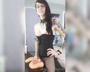 Mommy Ren aka gothravemom OnlyFans - Have I told you youre the best cockmilker today Those holes Ive trained are pure Bliss