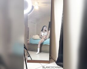 TS BlancoChinaa aka whitechinnaak OnlyFans - Jacking my fat dick off