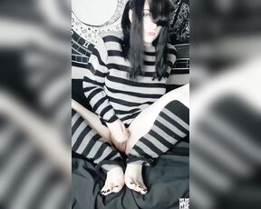 TS Marceline aka mymymarceline OnlyFans - [Sweater Solo] I didnt notice before I started filming that I was wearing all stripes,