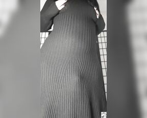 TS Marceline aka mymymarceline OnlyFans - [Goth Mommy Dress Solo] A nice, cozy, milfy look