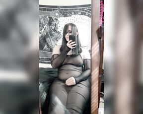 TS Marceline aka mymymarceline OnlyFans - [Sheer Goth Mistress Solo] A very mommy look in my opinion The next post might