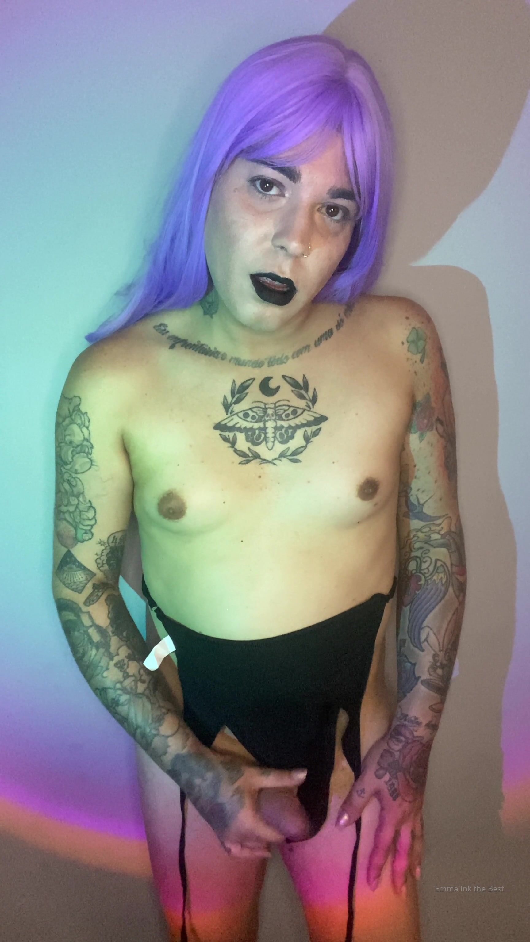 Emma Ink aka emmaink13 OnlyFans - I want to make you very horny in this  video - XXX shemale video available for online viewing on X-tg.