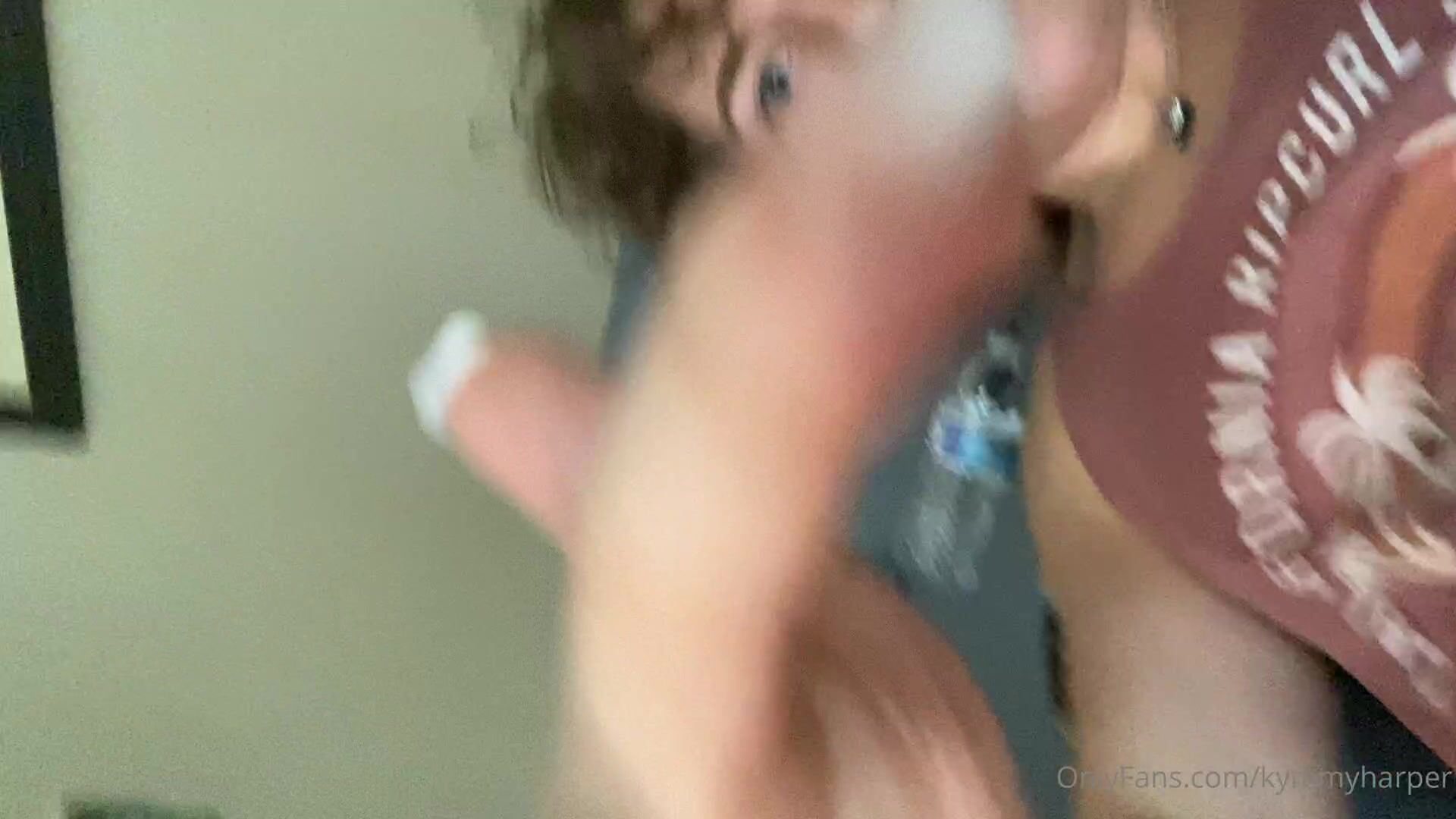 Kymmy Harper aka Kymmyharper OnlyFans - Yesterday daddy put me in chastity  for being a mouthy little faggot” ~ I used my big vibrator 1 - XXX shemale  video available for online